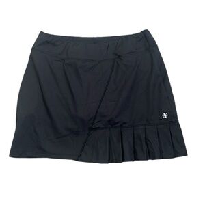 Lija black  golf tennis pleated skort size medium gym workout active wear